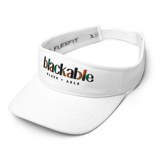 Blackabe Signature White Visor | Blackable – Black - Owned Woman - Owned Fashion Tech