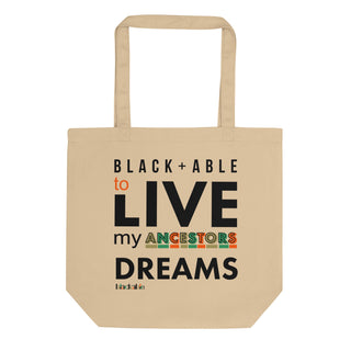 Blackable Ancestors' Dreams Eco Tote Bag | Blackable – Black - Owned Woman - Owned Fashion Tech
