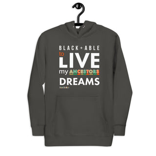 Blackable Ancestors’ Dreams Premium Hoodie | Blackable – Black - Owned Woman - Owned Fashion Tech