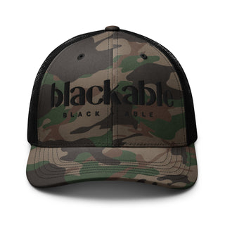 Blackable Blackout Camo Trucker Hat | Blackable – Black - Owned Woman - Owned Fashion Tech