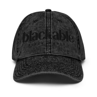Blackable Blackout Vintage Dad Hat | Blackable – Black - Owned Woman - Owned Fashion Tech