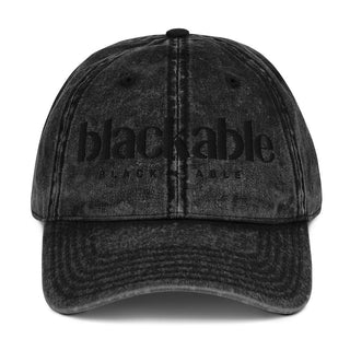 Blackable Blackout Vintage Dad Hat | Blackable – Black - Owned Woman - Owned Fashion Tech