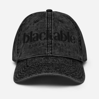 Blackable Blackout Vintage Dad Hat | Blackable – Black - Owned Woman - Owned Fashion Tech