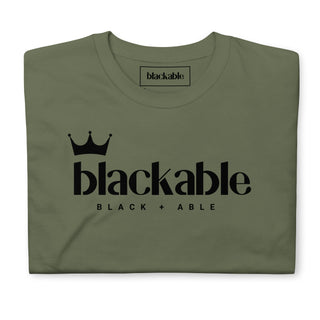 Blackable Branded Crown T-Shirt (Unisex) | Blackable – Black - Owned Woman - Owned Fashion Tech