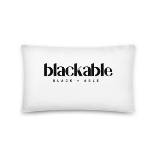 Blackable Branded Essentials Accent Pillow | Blackable – Black - Owned Woman - Owned Fashion Tech