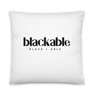 Blackable Branded Essentials Accent Pillow | Blackable – Black - Owned Woman - Owned Fashion Tech