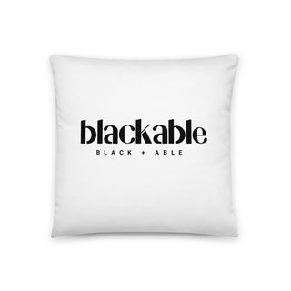 Blackable Branded Essentials Accent Pillow | Blackable – Black - Owned Woman - Owned Fashion Tech