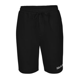 Blackable Branded Essentials Black Fleece Shorts | Blackable – Black - Owned Woman - Owned Fashion Tech