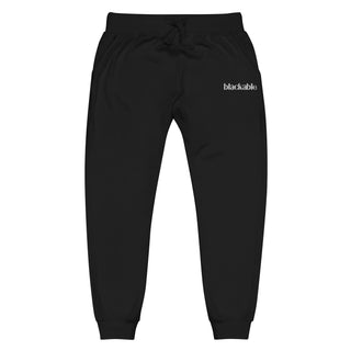 Blackable Branded Essentials Black Sweatpants | Blackable – Black - Owned Woman - Owned Fashion Tech