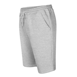 Blackable Branded Essentials Grey Fleece Shorts | Blackable – Black - Owned Woman - Owned Fashion Tech