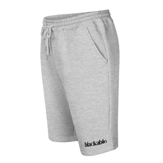 Blackable Branded Essentials Grey Fleece Shorts | Blackable – Black - Owned Woman - Owned Fashion Tech