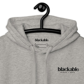 Blackable Branded Essentials Hoodie (Unisex) | Blackable – Black - Owned Woman - Owned Fashion Tech