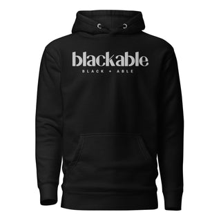 Blackable Branded Essentials Hoodie (Unisex) | Blackable – Black - Owned Woman - Owned Fashion Tech