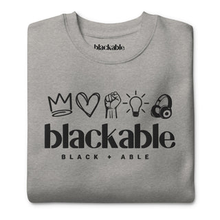 Blackable Branded Essentials Icon Sweatshirt | Blackable – Black - Owned Woman - Owned Fashion Tech