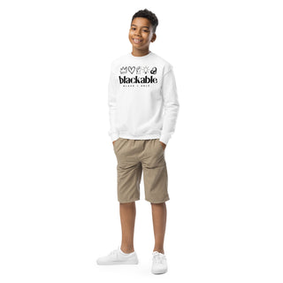 Blackable Branded Essentials Icon Youth Sweatshirt | Blackable – Black - Owned Woman - Owned Fashion Tech