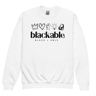 Blackable Branded Essentials Icon Youth Sweatshirt | Blackable – Black - Owned Woman - Owned Fashion Tech