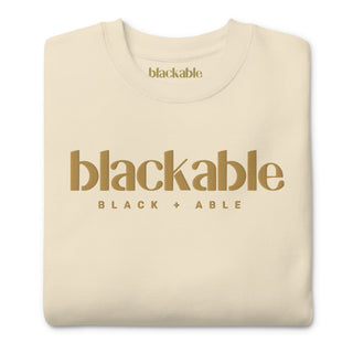 Blackable Branded Essentials Premium Sweatshirt | Blackable – Black - Owned Woman - Owned Fashion Tech