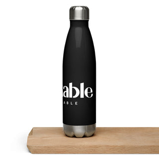 Blackable Branded Essentials Stainless Steel Water Bottle | Blackable – Black - Owned Woman - Owned Fashion Tech