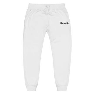 Blackable Branded Essentials White Sweatpants | Blackable – Black - Owned Woman - Owned Fashion Tech
