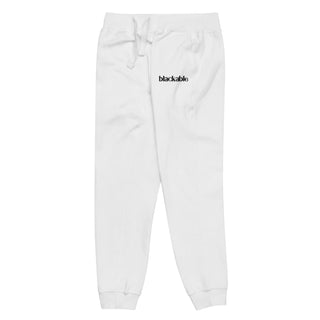Blackable Branded Essentials White Sweatpants | Blackable – Black - Owned Woman - Owned Fashion Tech