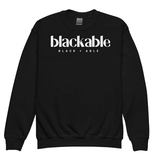 Blackable Branded Essentials Youth Sweatshirt | Blackable – Black - Owned Woman - Owned Fashion Tech