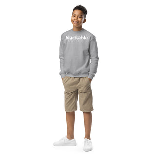 Blackable Branded Essentials Youth Sweatshirt | Blackable – Black - Owned Woman - Owned Fashion Tech