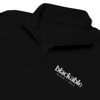 Blackable Branded Essentials Zip - up Pullover | Blackable – Black - Owned Woman - Owned Fashion Tech