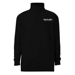 Blackable Branded Essentials Zip - up Pullover | Blackable – Black - Owned Woman - Owned Fashion Tech