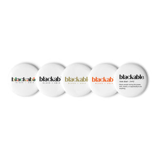 Blackable Branded Pin Set | Blackable – Black - Owned Woman - Owned Fashion Tech