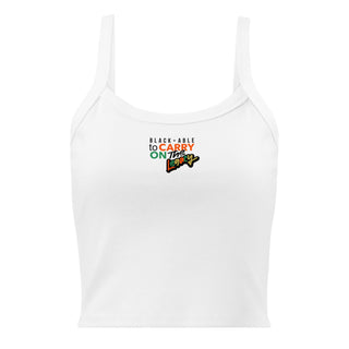 Blackable Carry the Legacy Micro - rib Tank Top | Blackable – Black - Owned Woman - Owned Fashion Tech