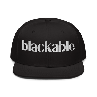 Blackable Classic Snapback | Blackable – Black - Owned Woman - Owned Fashion Tech