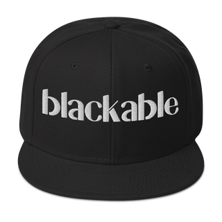 Blackable Classic Snapback | Blackable – Black - Owned Woman - Owned Fashion Tech