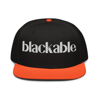 Blackable Classic Snapback | Blackable – Black - Owned Woman - Owned Fashion Tech