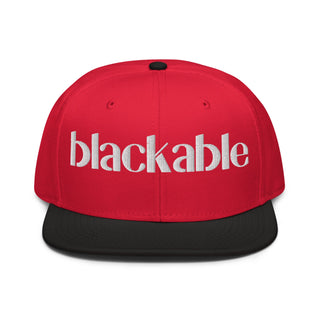 Blackable Classic Snapback Hat | Blackable – Black - Owned Woman - Owned Fashion Tech