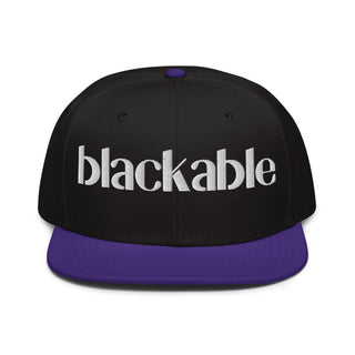 Blackable Classic Snapback Hat | Blackable – Black - Owned Woman - Owned Fashion Tech