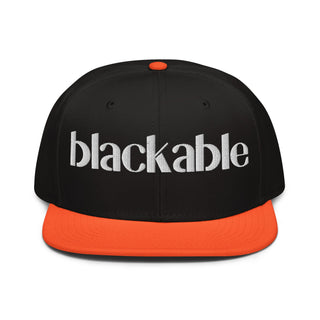 Blackable Classic Snapback Hat | Blackable – Black - Owned Woman - Owned Fashion Tech
