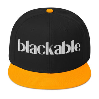 Blackable Classic Snapback Hat | Blackable – Black - Owned Woman - Owned Fashion Tech