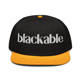 Blackable Classic Snapback Hat | Blackable – Black - Owned Woman - Owned Fashion Tech