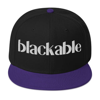 Blackable Classic Snapback Hat | Blackable – Black - Owned Woman - Owned Fashion Tech