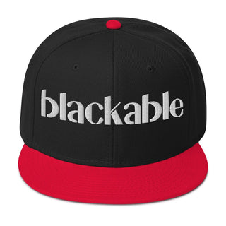 Blackable Classic Snapback Hat | Blackable – Black - Owned Woman - Owned Fashion Tech