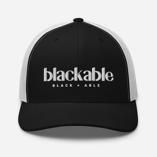 Blackable Classic Two - Tone Trucker Hat | Blackable – Black - Owned Woman - Owned Fashion Tech