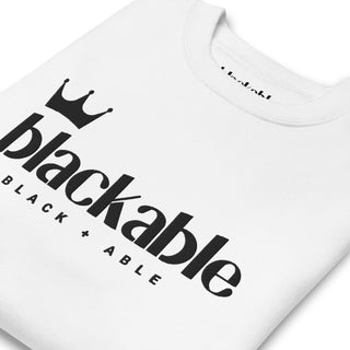 Blackable Crowned Branded Sweatshirt | Blackable – Black - Owned Woman - Owned Fashion Tech