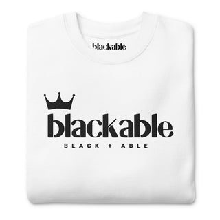 Blackable Crowned Branded Sweatshirt | Blackable – Black - Owned Woman - Owned Fashion Tech