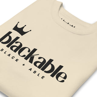 Blackable Crowned Branded Sweatshirt | Blackable – Black - Owned Woman - Owned Fashion Tech