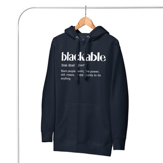 Blackable Definition Hoodie (Unisex) | Blackable – Black - Owned Woman - Owned Fashion Tech