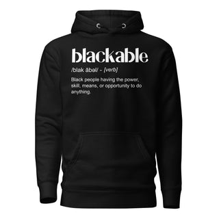 Blackable Definition Hoodie (Unisex) | Blackable – Black - Owned Woman - Owned Fashion Tech