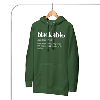 Blackable Definition Hoodie (Unisex) | Blackable – Black - Owned Woman - Owned Fashion Tech
