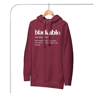 Blackable Definition Hoodie (Unisex) | Blackable – Black - Owned Woman - Owned Fashion Tech
