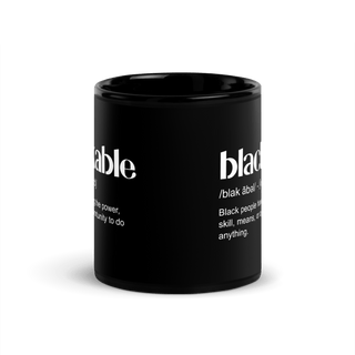 Blackable Definition Mug - Black | Blackable – Black - Owned Woman - Owned Fashion Tech