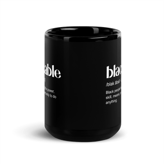 Blackable Definition Mug - Black | Blackable – Black - Owned Woman - Owned Fashion Tech